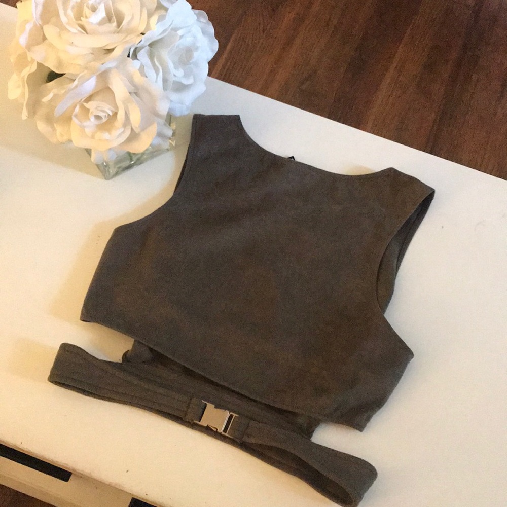 Hunter Green Crop Top